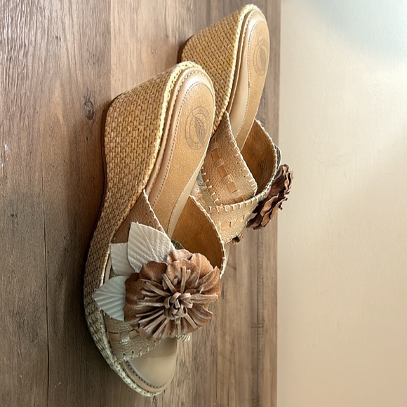 NURTURE WEDGE SANDALS SLIDES WOMENS SHOES SIZE 7.5 MYRTLE G8 - Picture 7 of 9